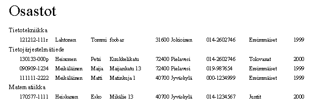 Uusittu raportti