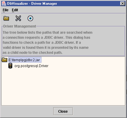 DvVisualizerin Driver Manager