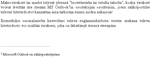 Esimerkki alaviitteest�