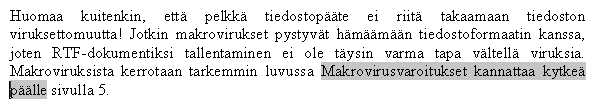 Esimerkki ristiviitteest�