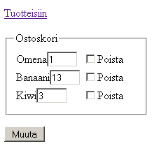 Muuta ja poista