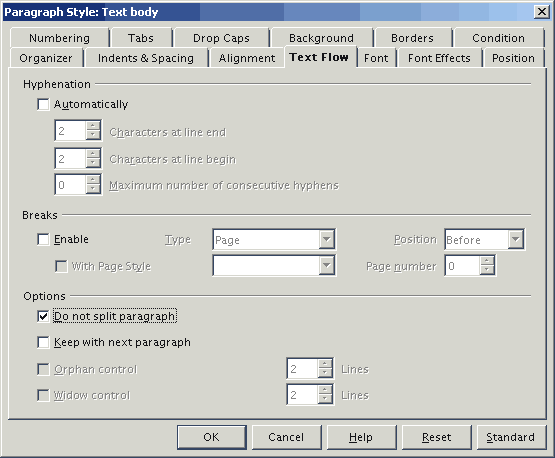 Text Flow -v�lilehti