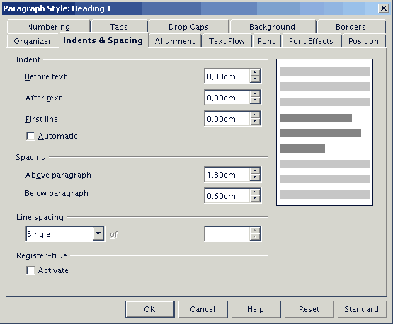 Indents & Spacing -v�lilehti