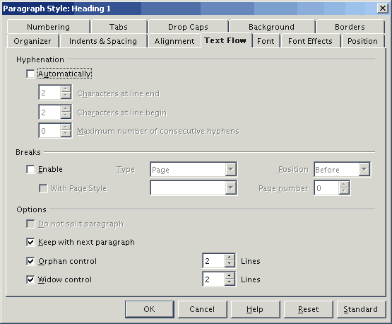 Text Flow -v�lilehti