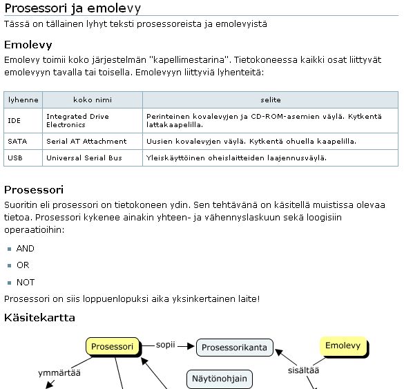 Esimerkki Plone-sivusta
