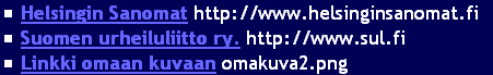 Linkit tekstiksi a-elementin j�lkeen