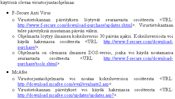 Kahden sisennystason lista, jossa teksti pysyy samalla tasalla