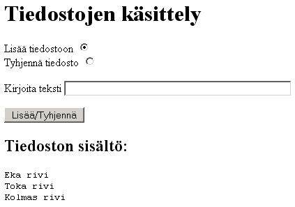 Tiedostojen k�sittely