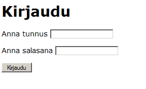 autentikointilomake