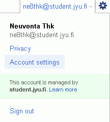 Gmailin asetukset