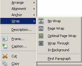 Wrap-kontekstivalikko