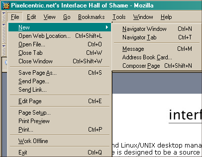 Mozillan file-valikko