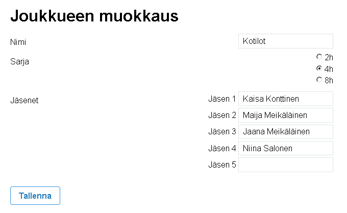joukkuemalli