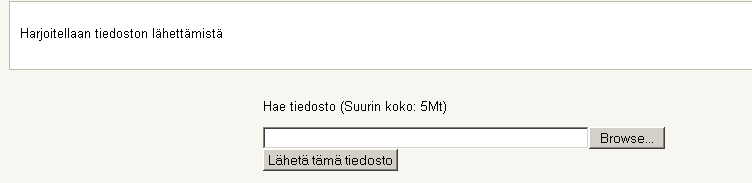 Tiedoston lähettäminen